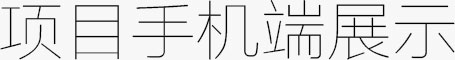 項目手機(jī)端展示